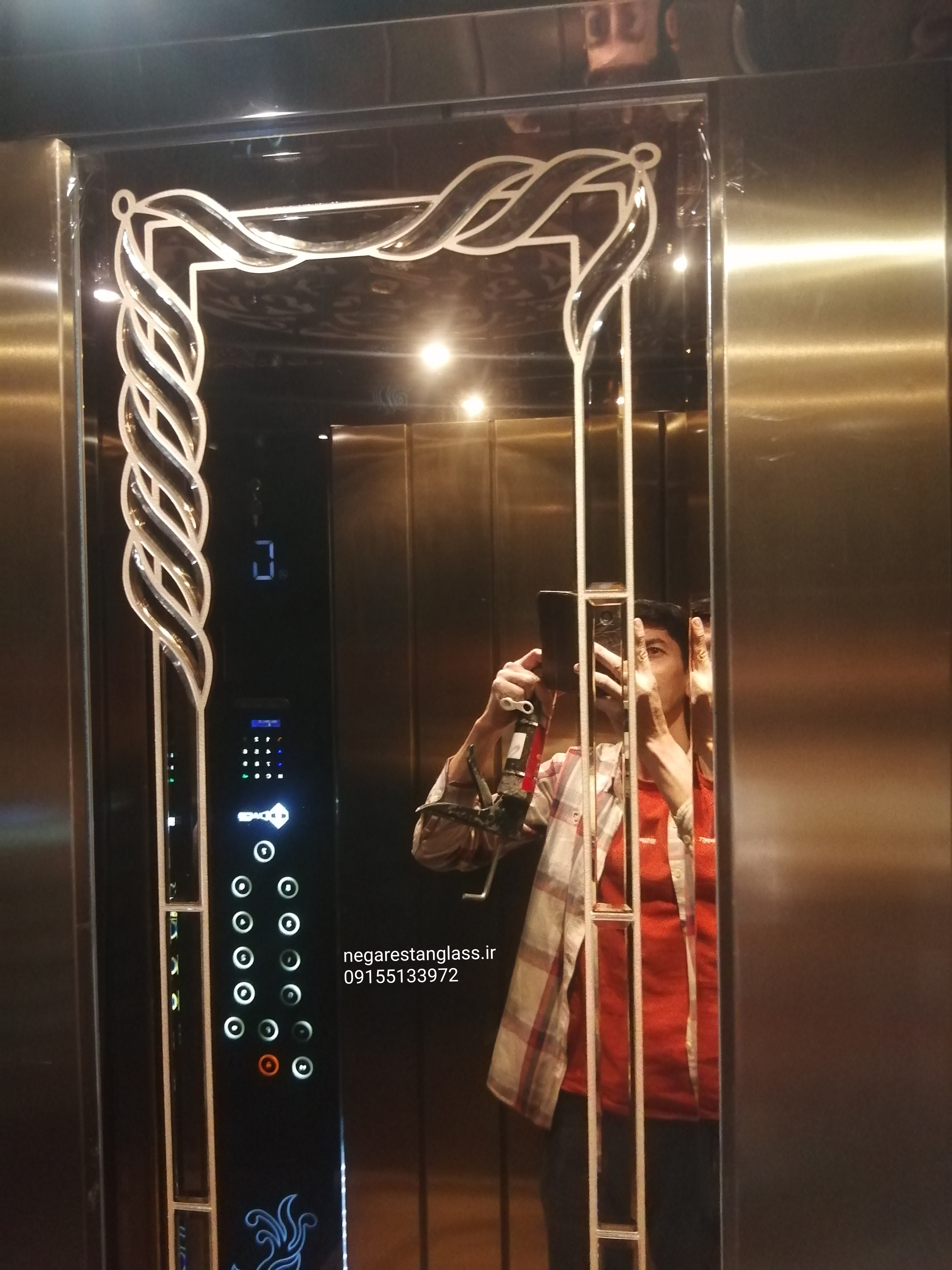 آینه آسانسور